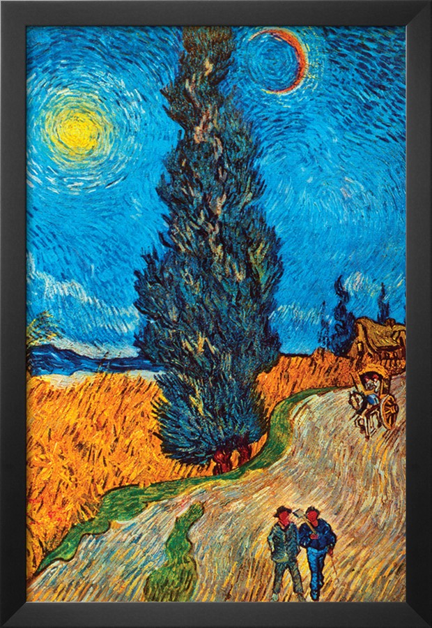 Road with Cypresses - Vincent Van Gogh Paintings